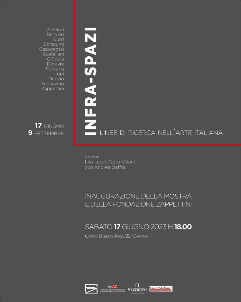 INFRA-Spazi, locandina della mostra