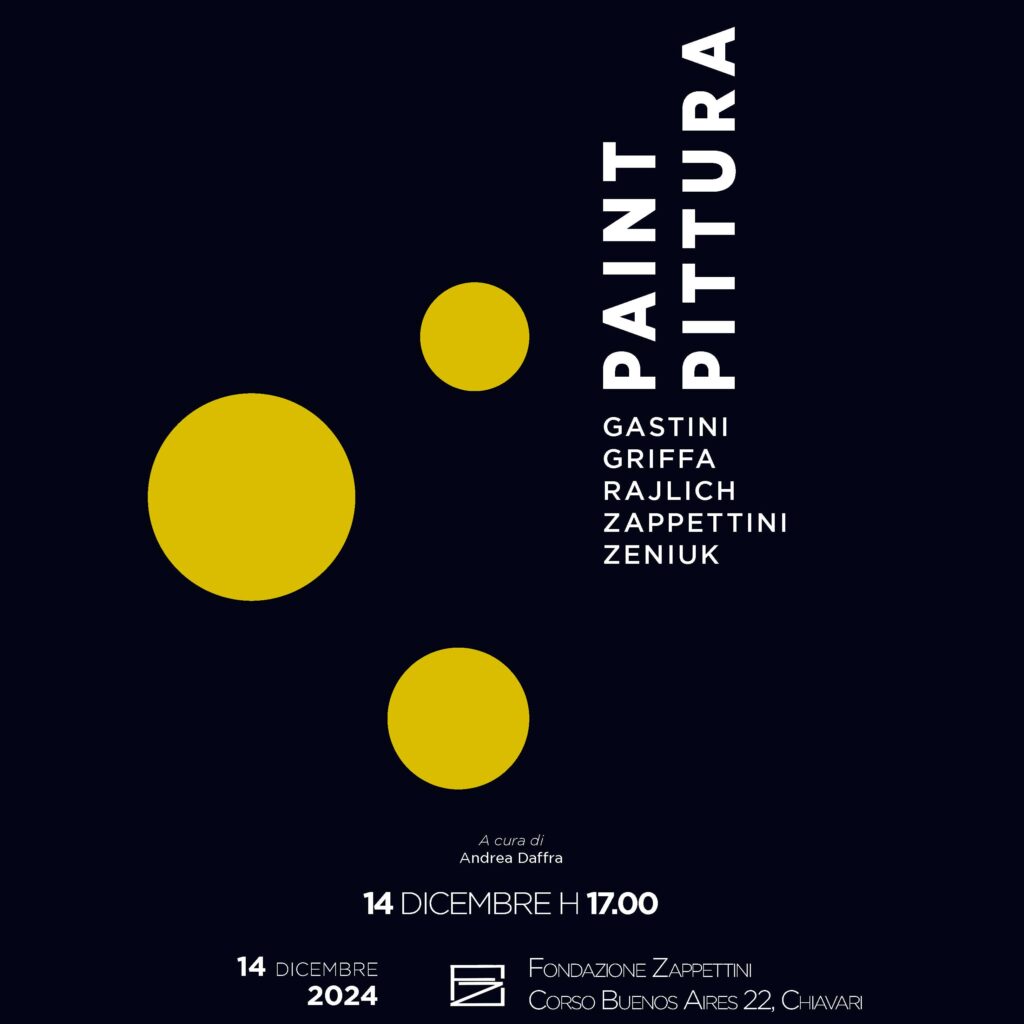 Paint/Pittura, locandina della mostra