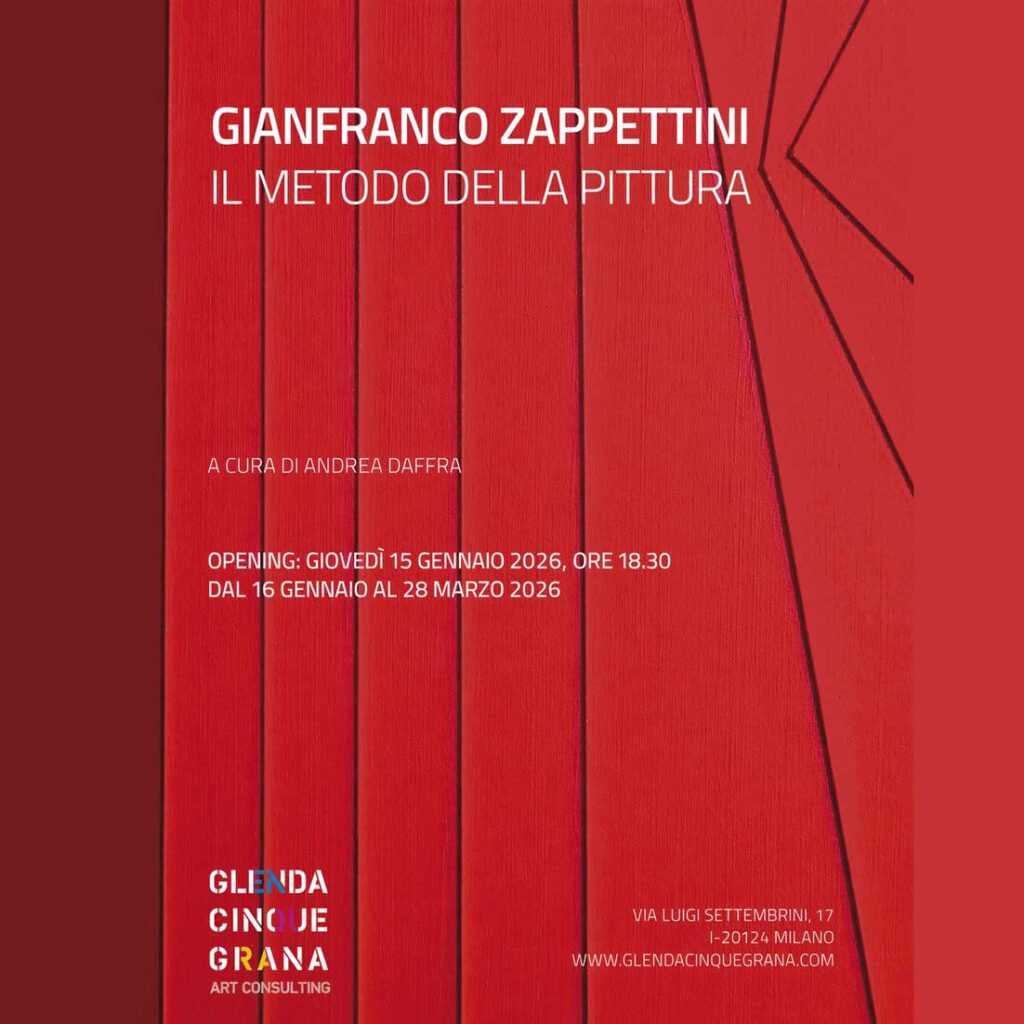 Gianfranco Zappettini il metodo della pittura, locandina della mostra